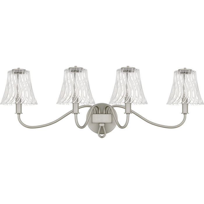 Quoizel MCK8631BN Four Light Bath, Brushed Nickel