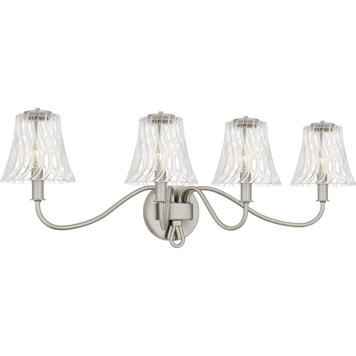 Quoizel MCK8631BN Four Light Bath, Brushed Nickel