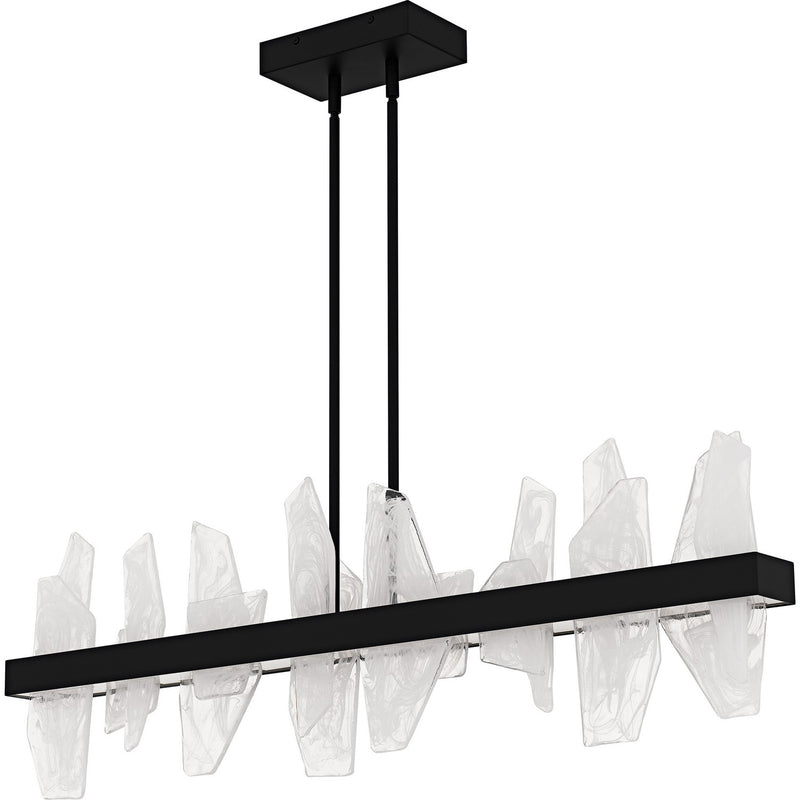Quoizel PCAUR142MBK LED Linear Chandelier, Matte Black