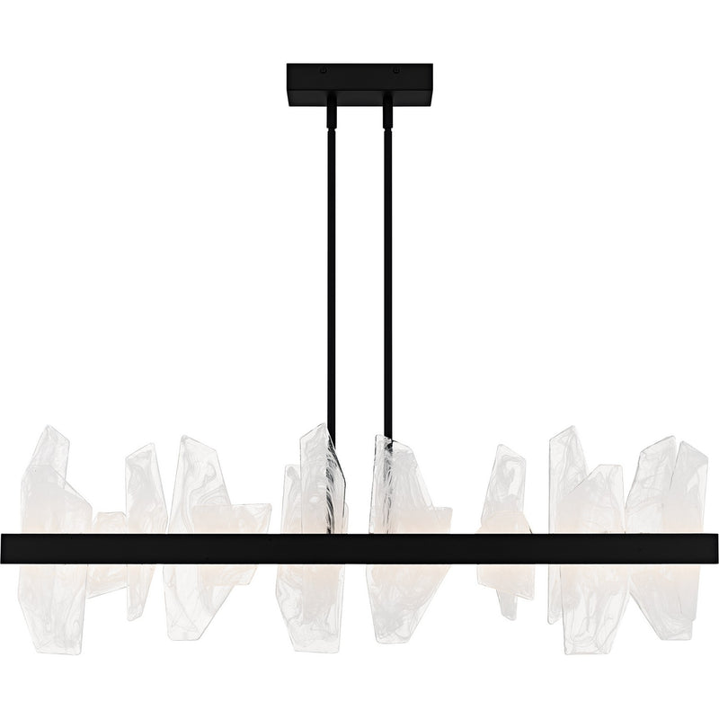Quoizel PCAUR142MBK LED Linear Chandelier, Matte Black