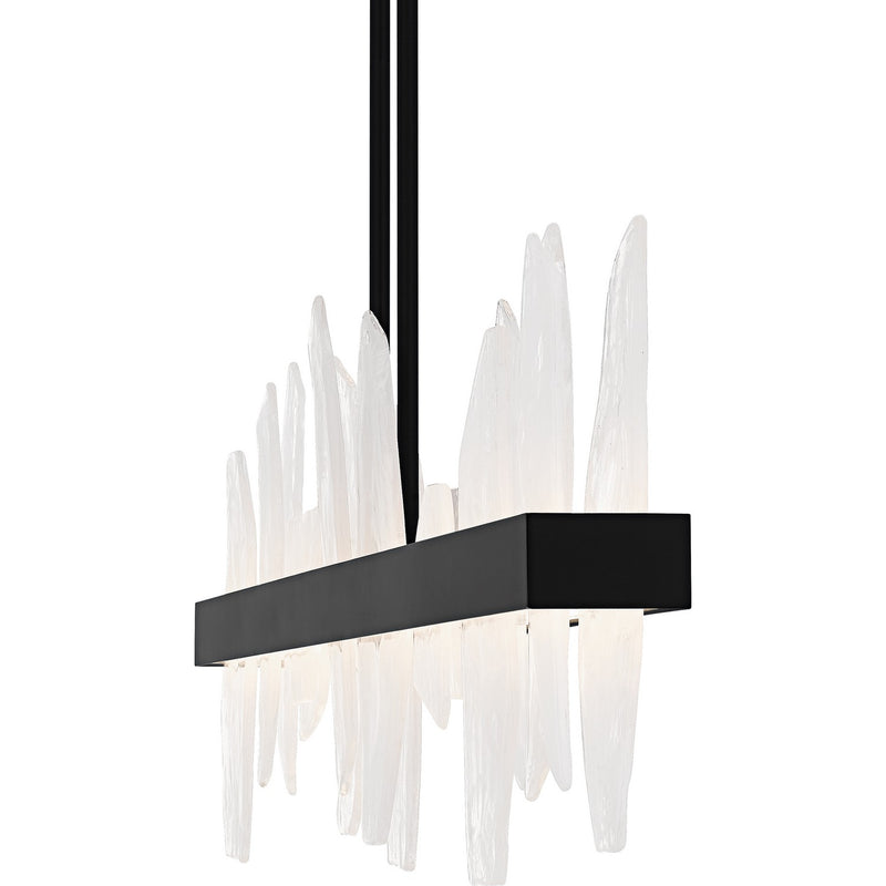 Quoizel PCAUR142MBK LED Linear Chandelier, Matte Black