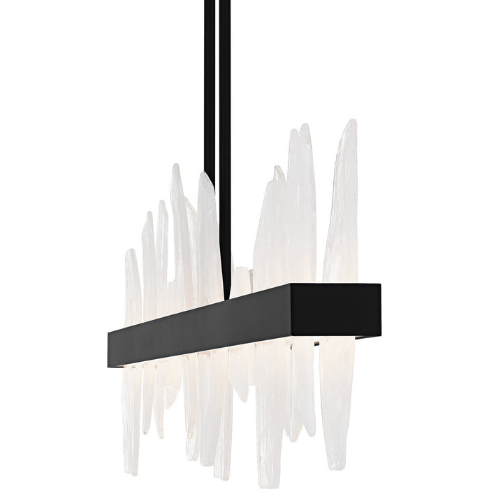 Quoizel PCAUR142MBK LED Linear Chandelier, Matte Black