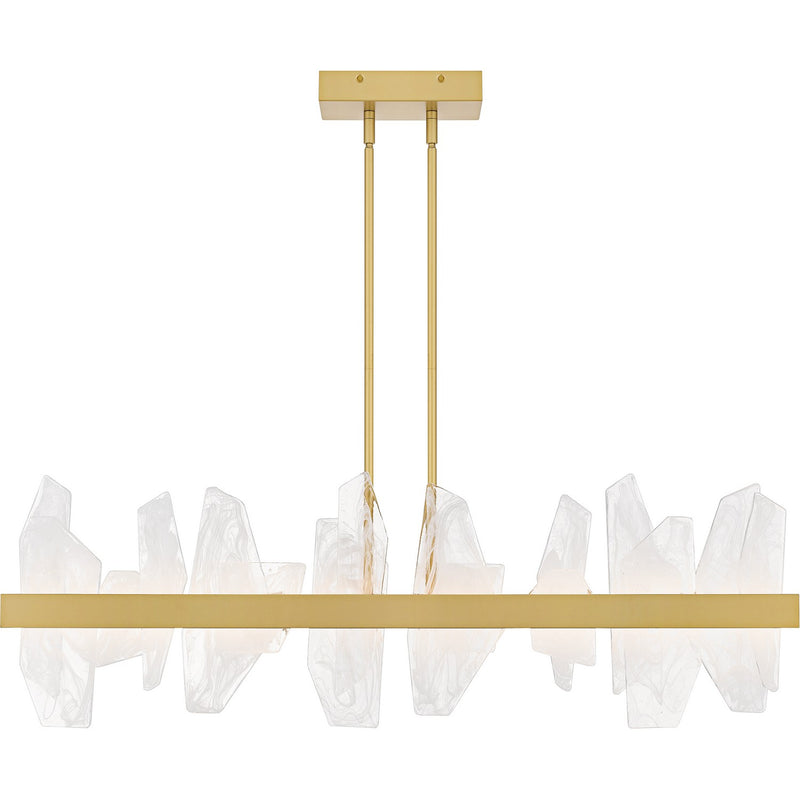 Quoizel PCAUR142SGD LED Linear Chandelier, Soft Gold