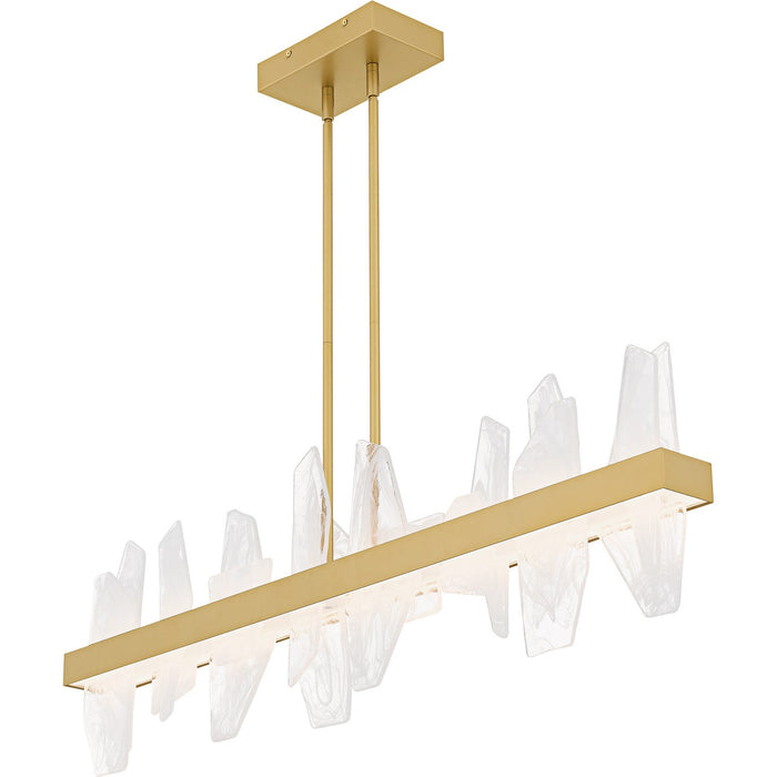 Quoizel PCAUR142SGD LED Linear Chandelier, Soft Gold