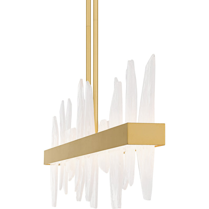 Quoizel PCAUR142SGD LED Linear Chandelier, Soft Gold