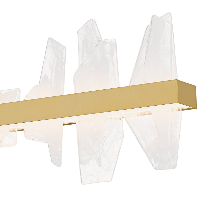 Quoizel PCAUR142SGD LED Linear Chandelier, Soft Gold