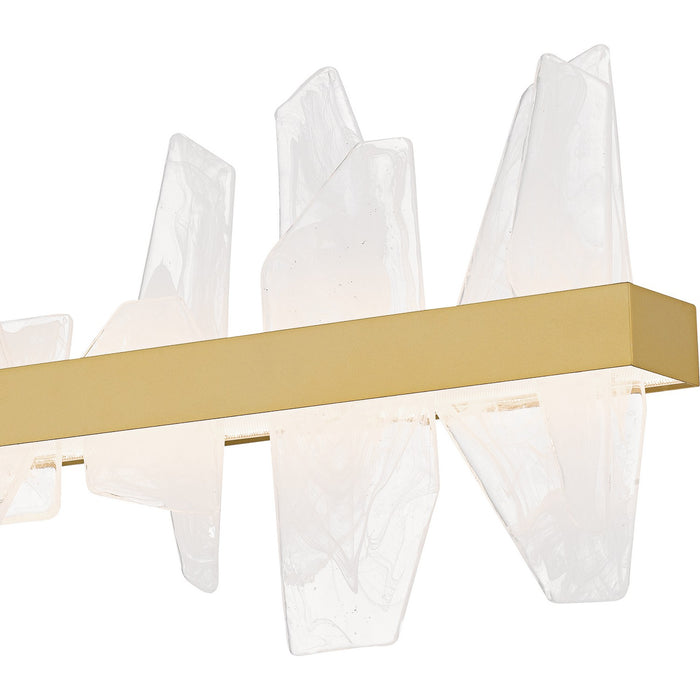Quoizel PCAUR142SGD LED Linear Chandelier, Soft Gold