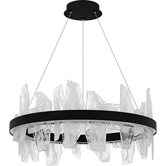 Quoizel PCAUR5030MBK LED Chandelier, Matte Black