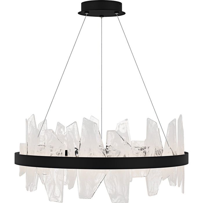 Quoizel PCAUR5030MBK LED Chandelier, Matte Black