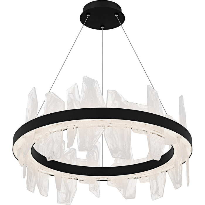 Quoizel PCAUR5030MBK LED Chandelier, Matte Black