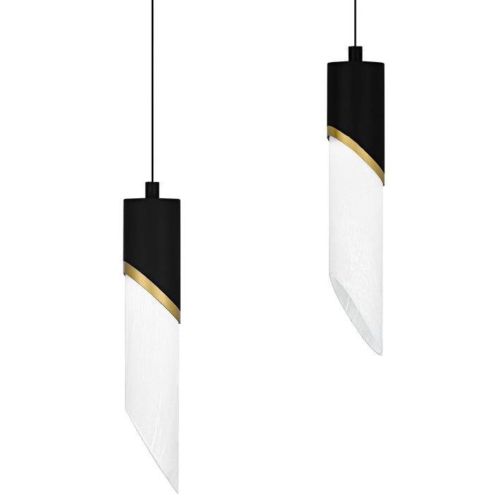 Quoizel PCAYS540MBK LED Linear Chandelier, Matte Black