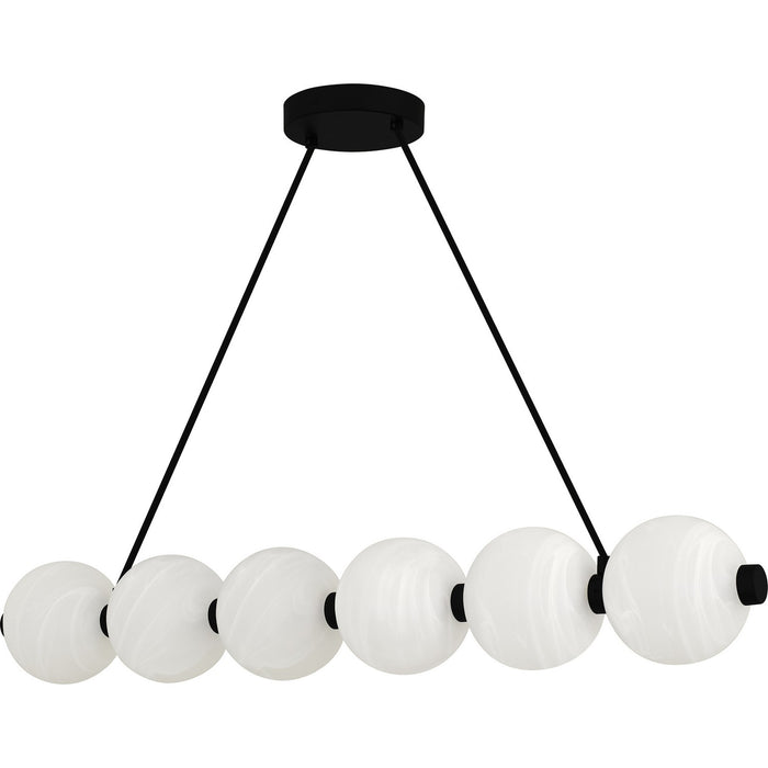 Quoizel PCCAD144MBK LED Linear Chandelier, Matte Black