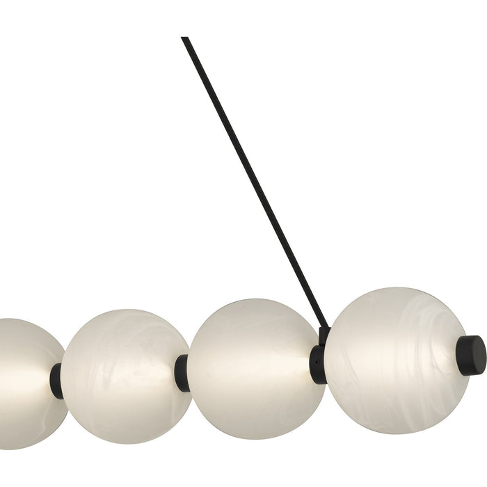 Quoizel PCCAD144MBK LED Linear Chandelier, Matte Black
