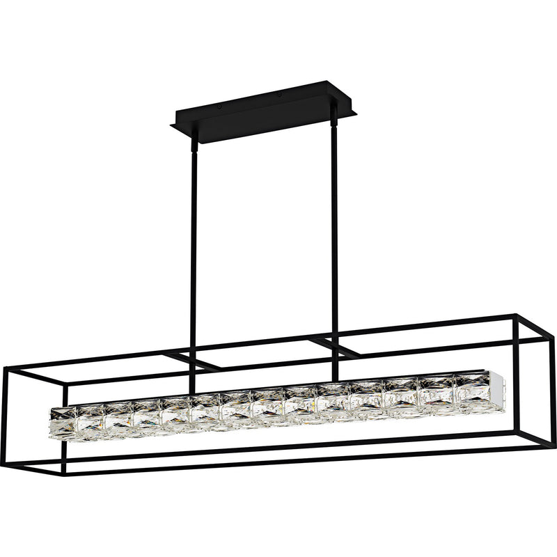 Quoizel PCDZ148MBK LED Linear Chandelier, Matte Black
