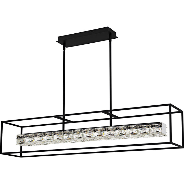 Quoizel PCDZ148MBK LED Linear Chandelier, Matte Black