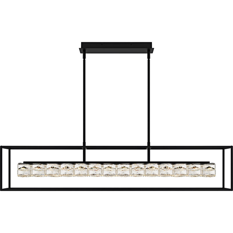 Quoizel PCDZ148MBK LED Linear Chandelier, Matte Black