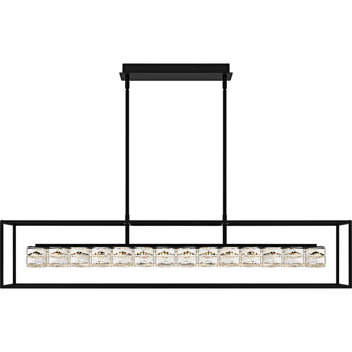 Quoizel PCDZ148MBK LED Linear Chandelier, Matte Black