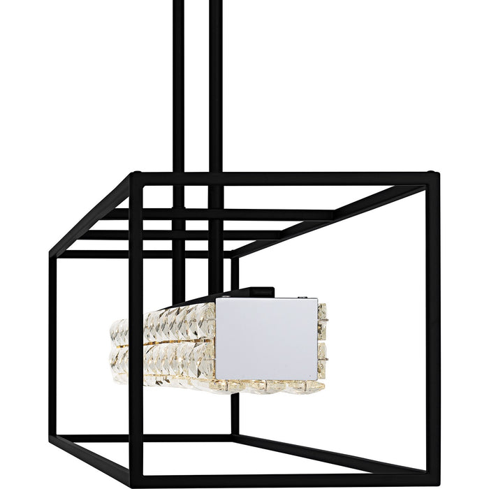 Quoizel PCDZ148MBK LED Linear Chandelier, Matte Black