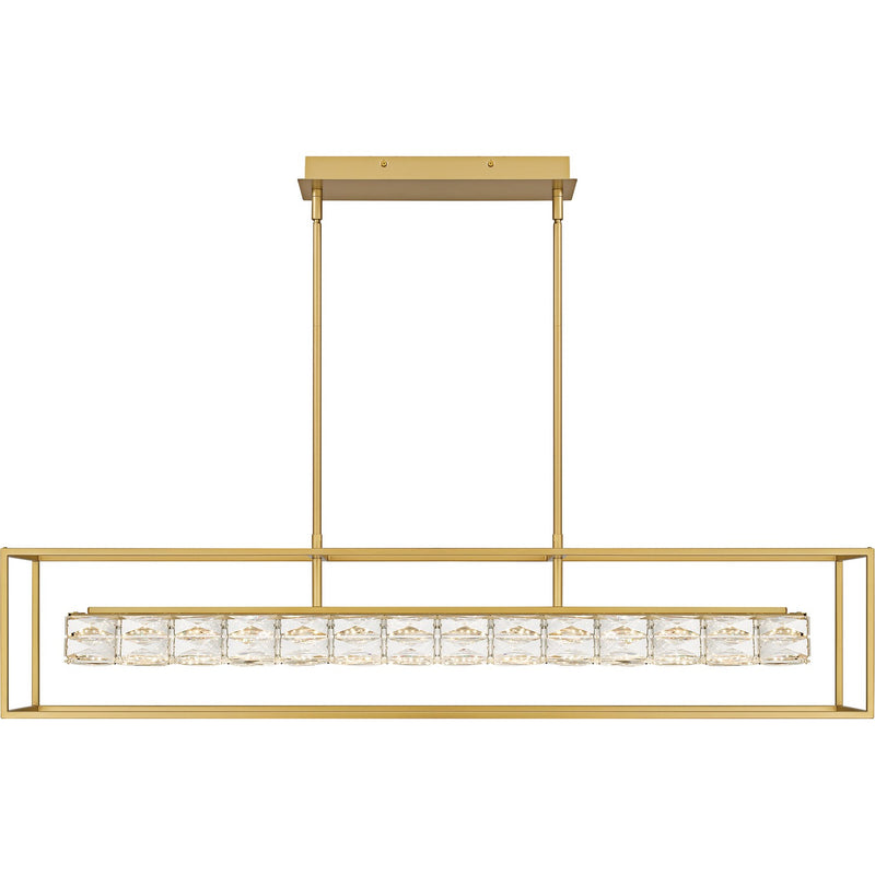 Quoizel PCDZ148SGD LED Linear Chandelier, Soft Gold