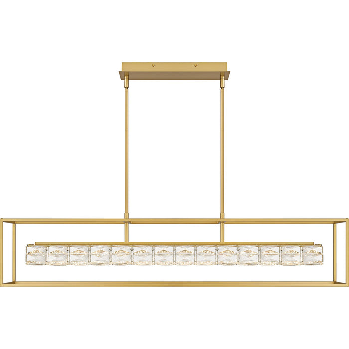 Quoizel PCDZ148SGD LED Linear Chandelier, Soft Gold