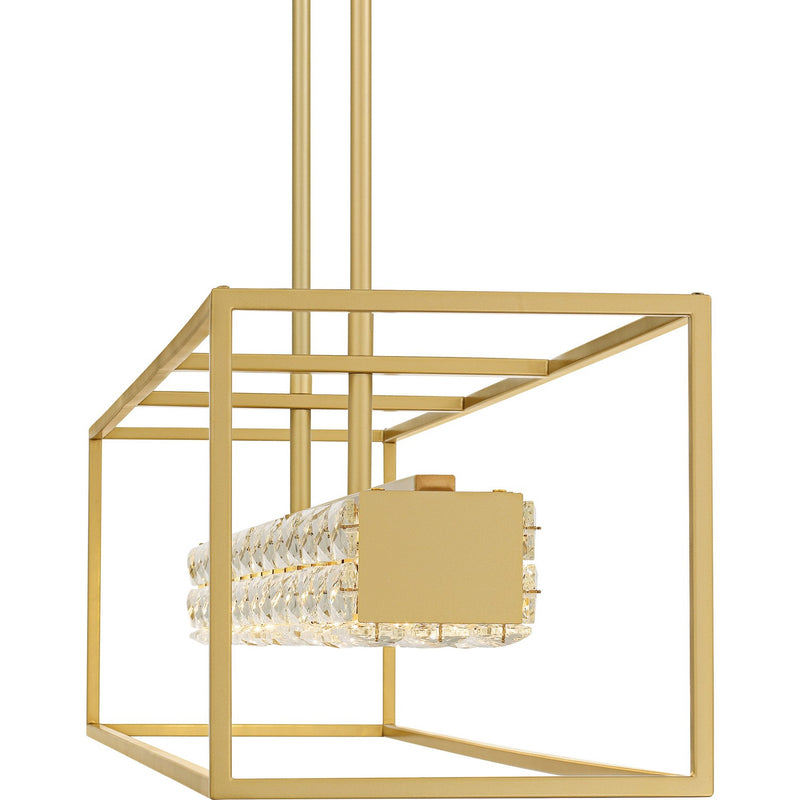 Quoizel PCDZ148SGD LED Linear Chandelier, Soft Gold