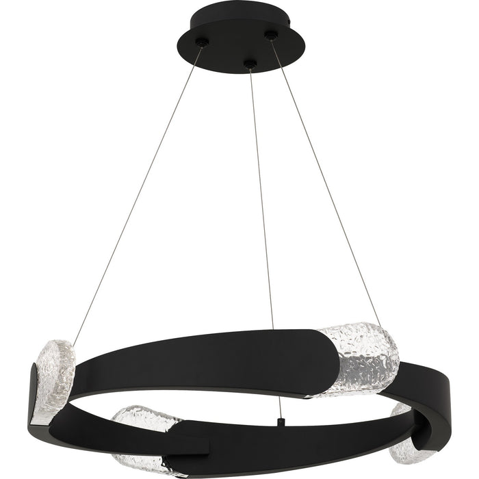 Quoizel PCSAF2824MBK LED Pendant, Matte Black