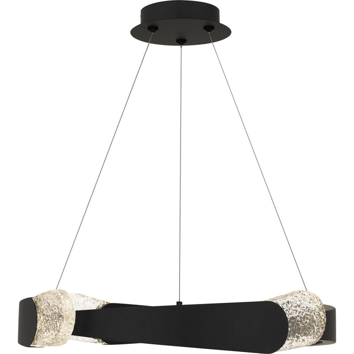 Quoizel PCSAF2824MBK LED Pendant, Matte Black