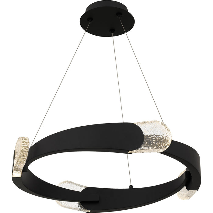 Quoizel PCSAF2824MBK LED Pendant, Matte Black
