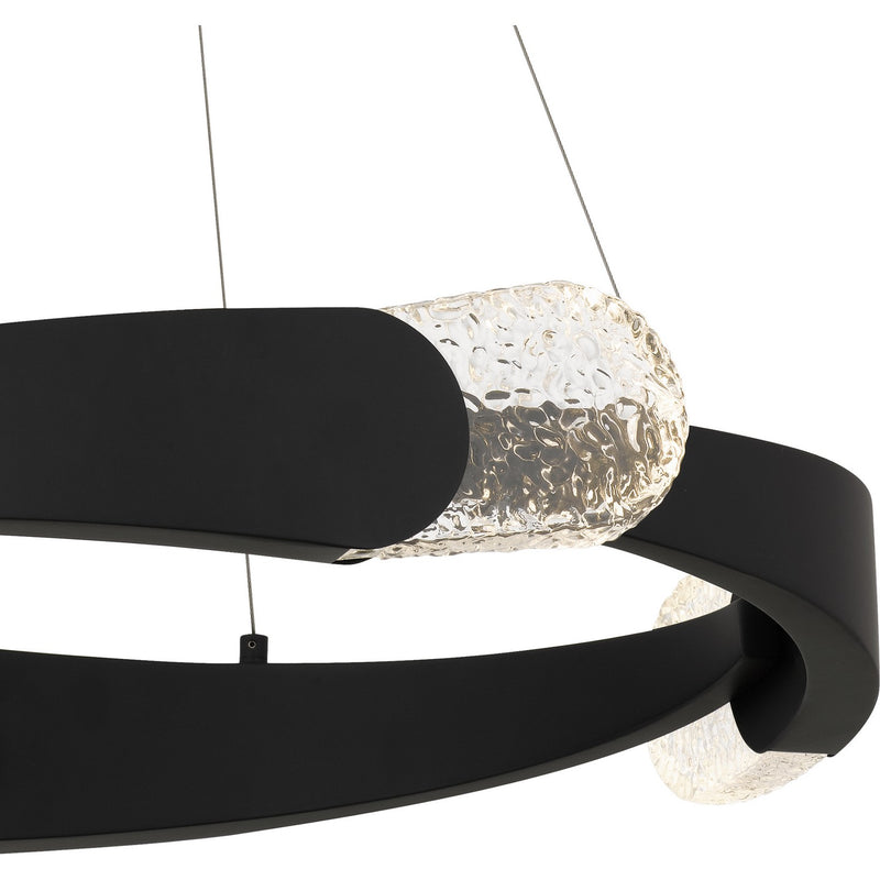 Quoizel PCSAF2824MBK LED Pendant, Matte Black