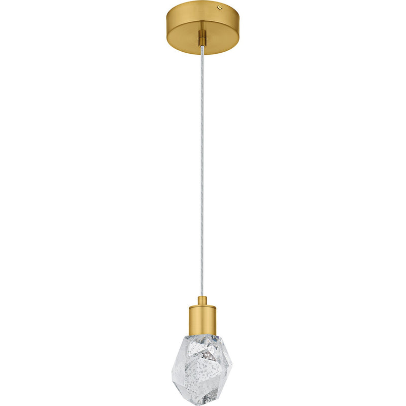 Quoizel PCSKY1505BRG LED Mini Pendant, Brushed Gold