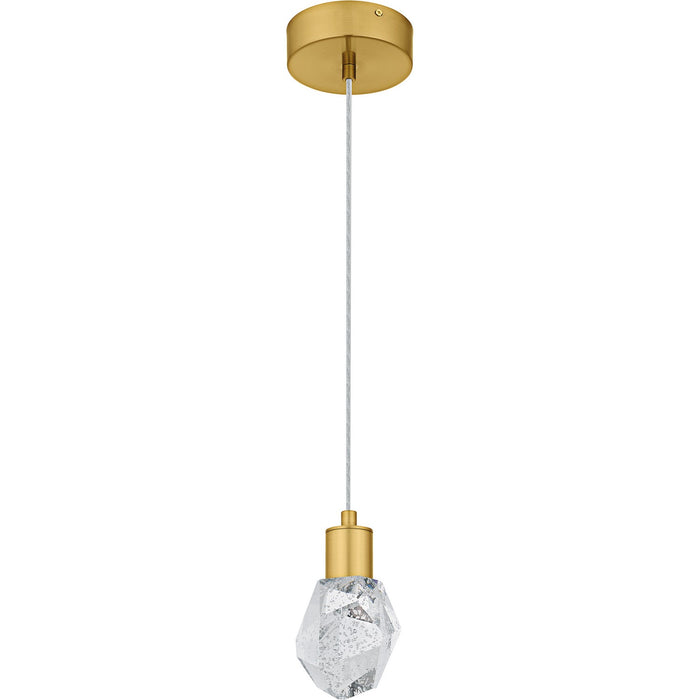 Quoizel PCSKY1505BRG LED Mini Pendant, Brushed Gold