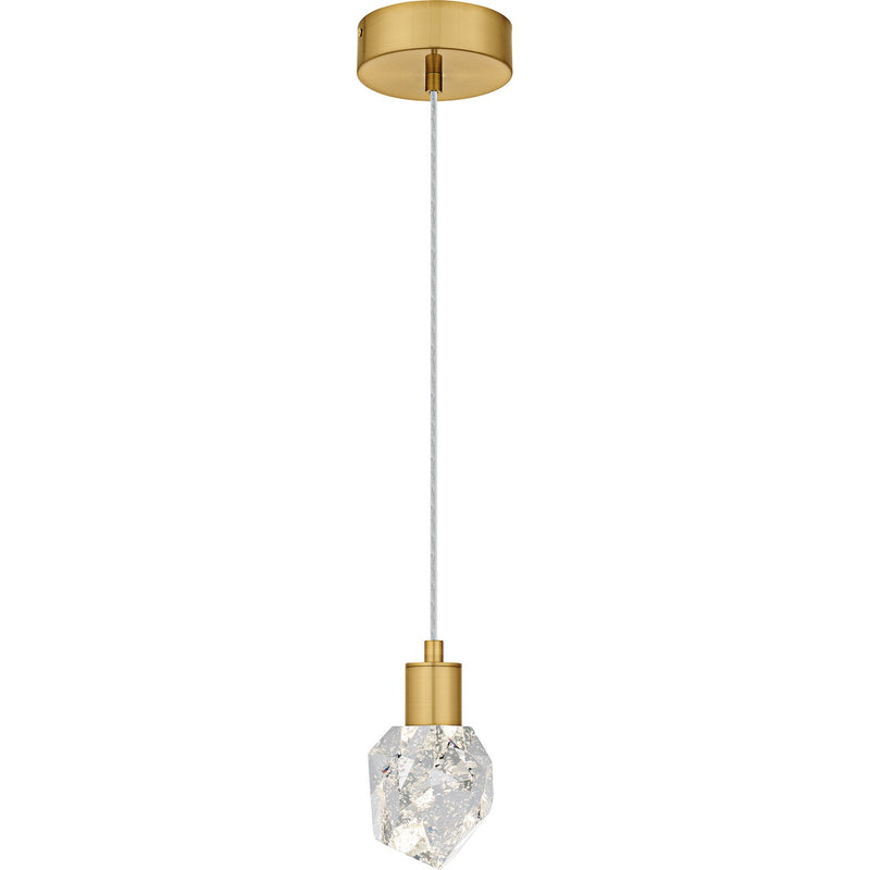 Quoizel PCSKY1505BRG LED Mini Pendant, Brushed Gold