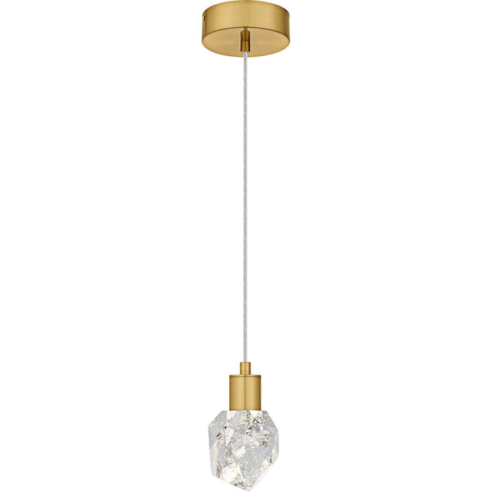 Quoizel PCSKY1505BRG LED Mini Pendant, Brushed Gold