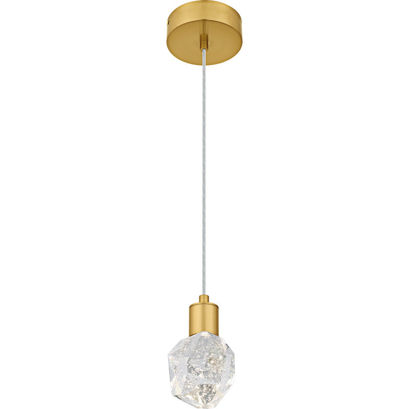 Quoizel PCSKY1505BRG LED Mini Pendant, Brushed Gold