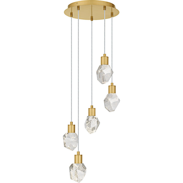 Quoizel PCSKY1812BRG LED Pendant, Brushed Gold