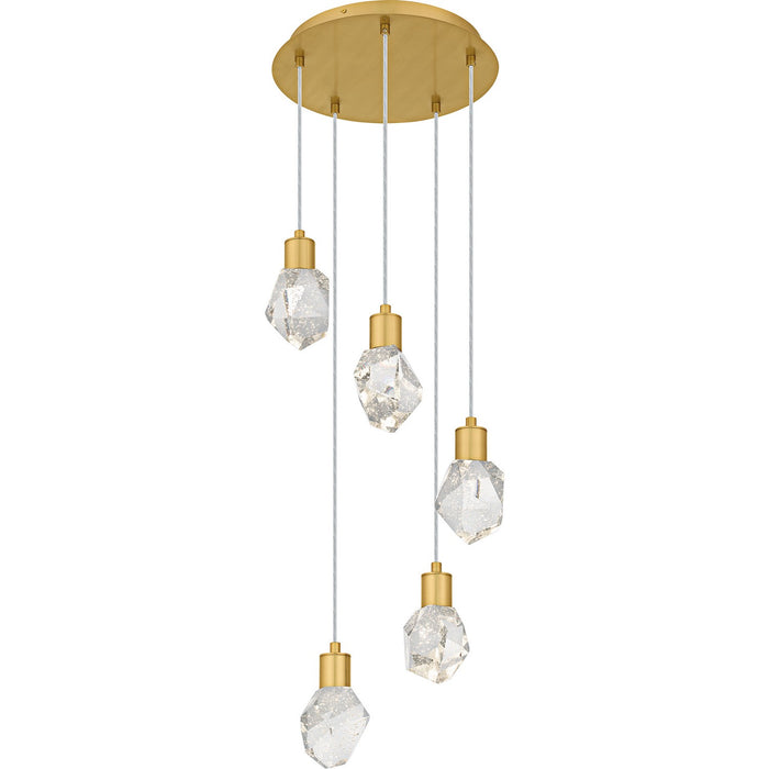 Quoizel PCSKY1812BRG LED Pendant, Brushed Gold