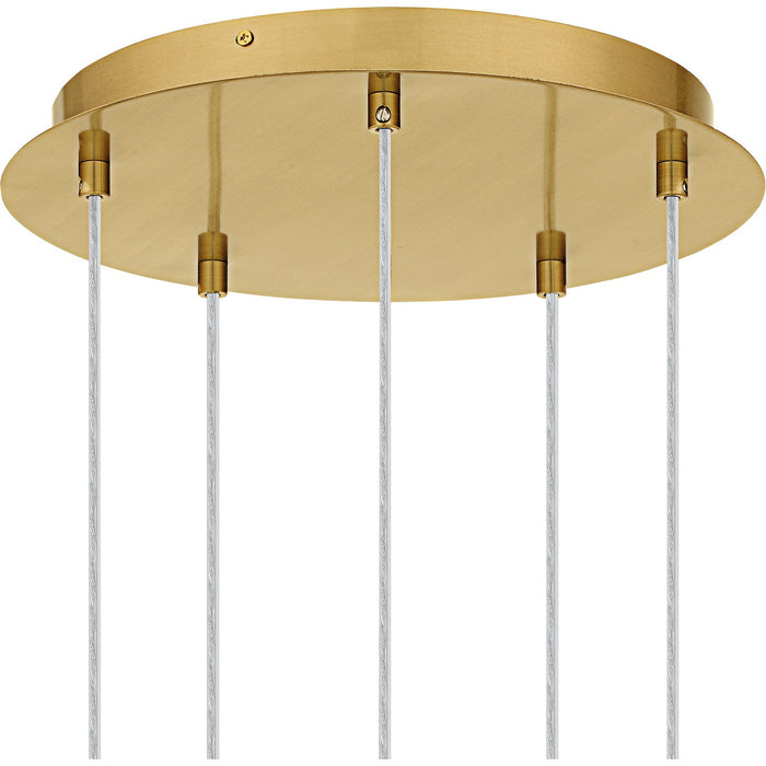 Quoizel PCSKY1812BRG LED Pendant, Brushed Gold