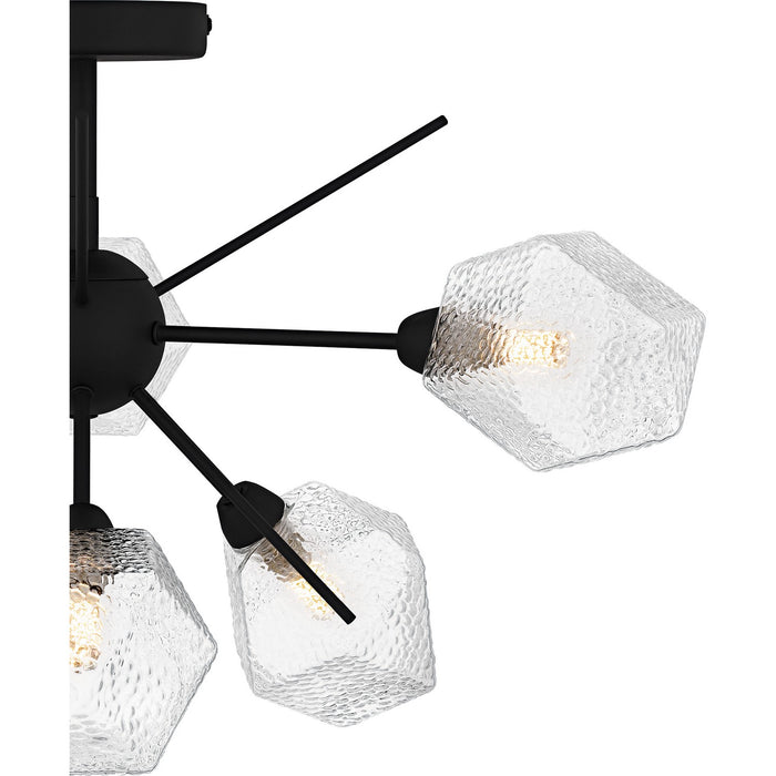 Quoizel PCSVD1724EK Six Light Semi-Flush Mount, Earth Black