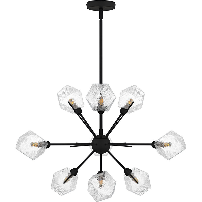 Quoizel PCSVD5034EK Nine Light Chandelier, Earth Black