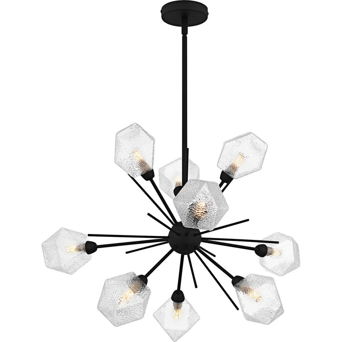 Quoizel PCSVD5034EK Nine Light Chandelier, Earth Black