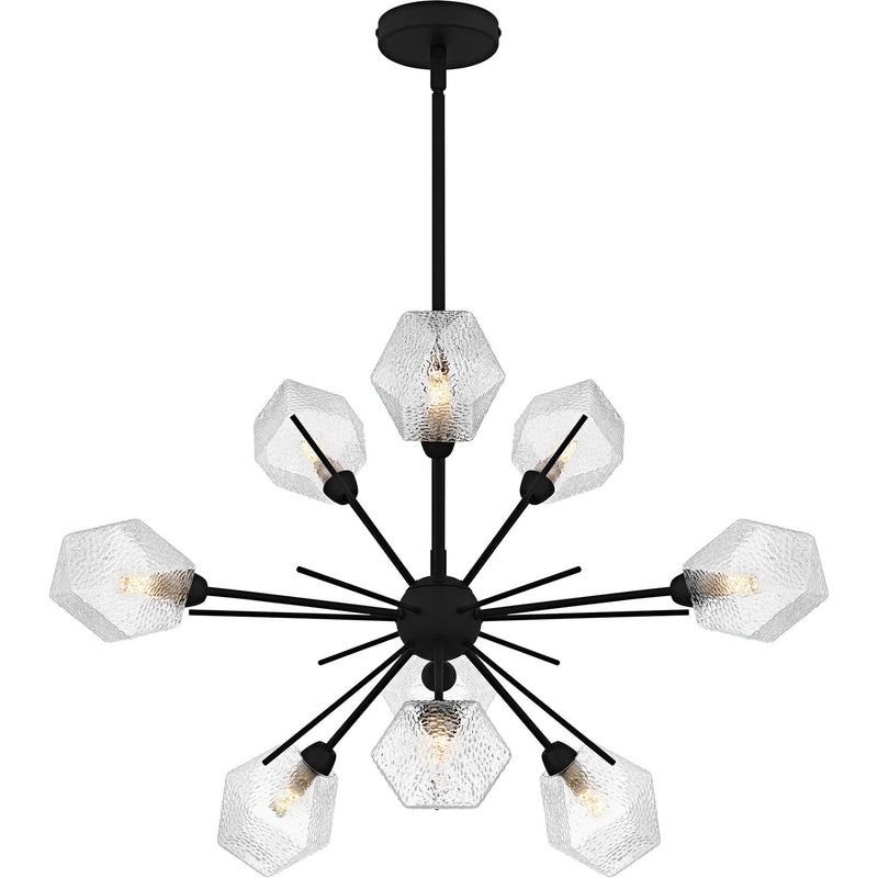 Quoizel PCSVD5034EK Nine Light Chandelier, Earth Black