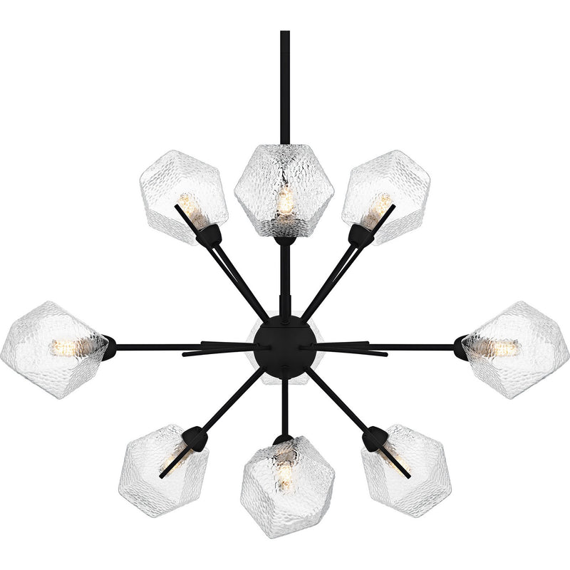 Quoizel PCSVD5034EK Nine Light Chandelier, Earth Black