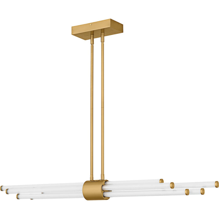 Quoizel PCTAL146BRG LED Linear Chandelier, Brushed Gold