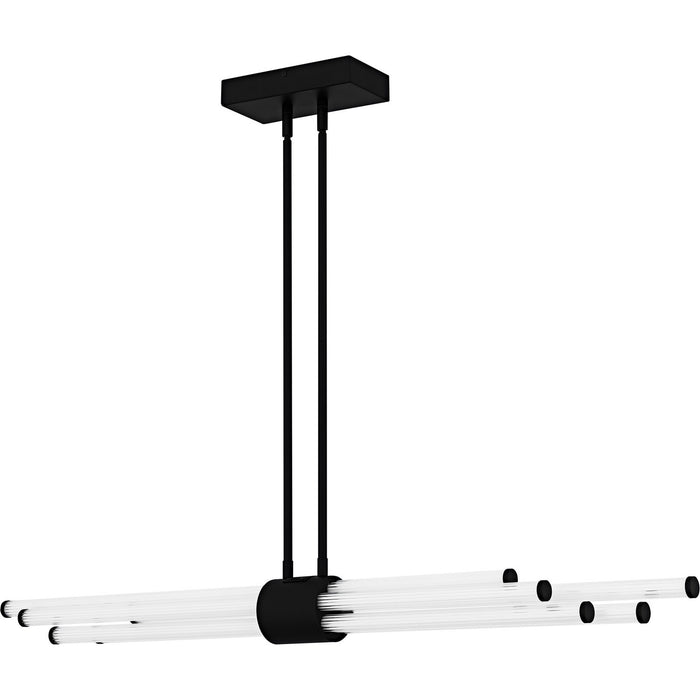 Quoizel PCTAL146MBK LED Linear Chandelier, Matte Black