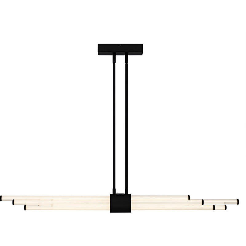 Quoizel PCTAL146MBK LED Linear Chandelier, Matte Black