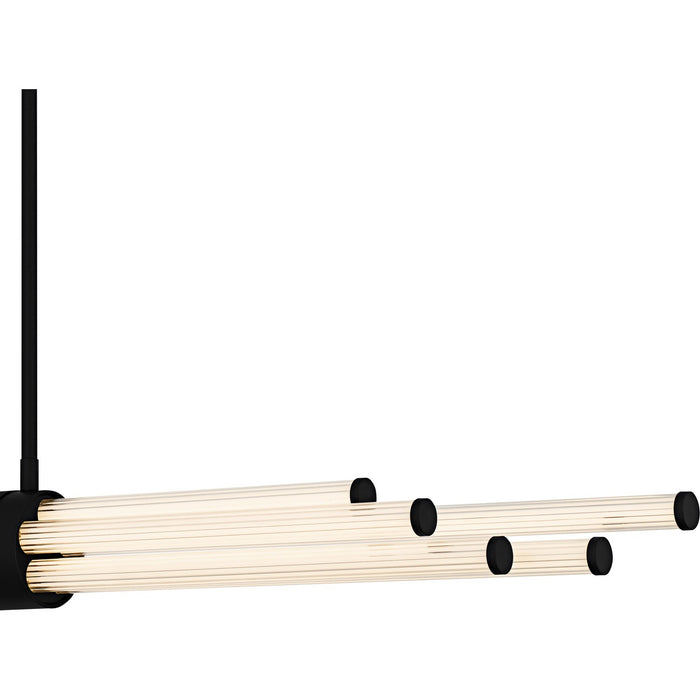 Quoizel PCTAL146MBK LED Linear Chandelier, Matte Black