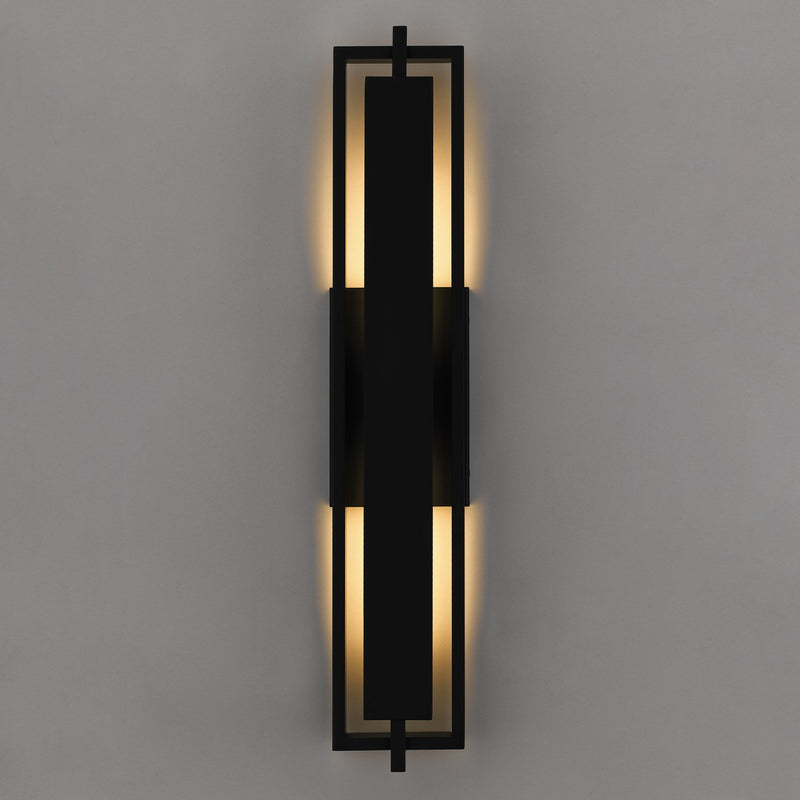 Quoizel PNT8506MBK LED Outdoor Wall Lantern, Matte Black