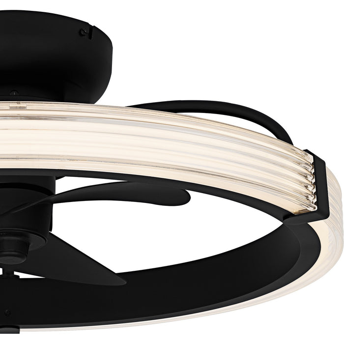 Quoizel QFA6805MBK LED Fan Light, Matte Black