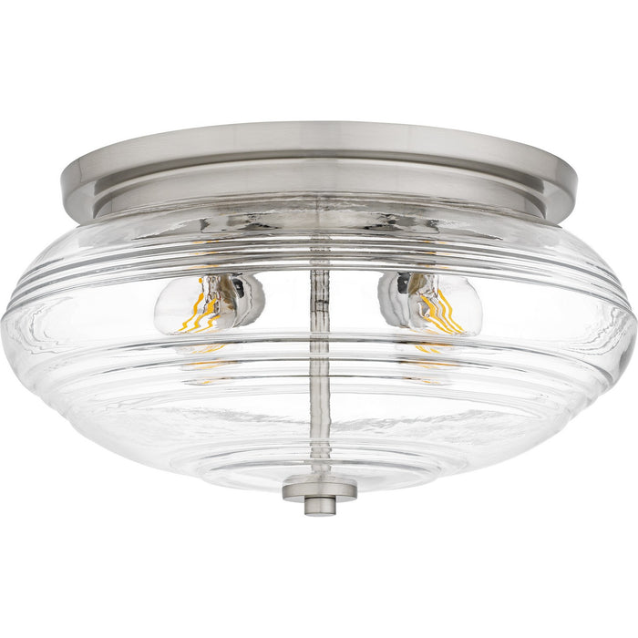 Quoizel QFL6773BN Four Light Flush Mount, Brushed Nickel