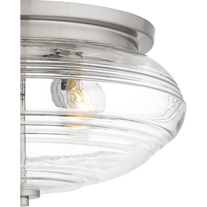 Quoizel QFL6773BN Four Light Flush Mount, Brushed Nickel